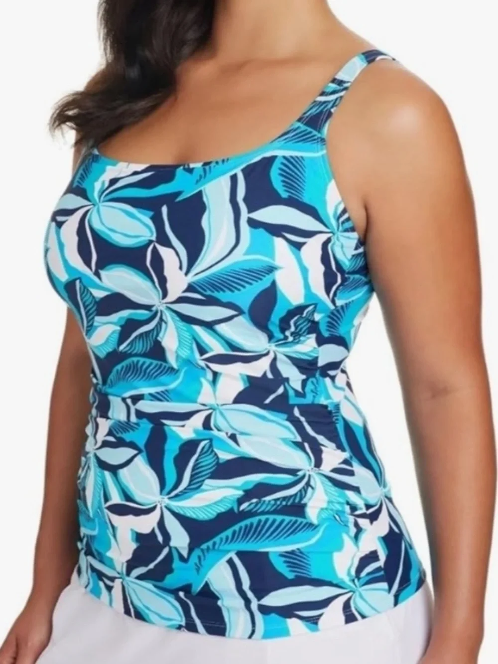 Ellen Tracy 2-piece swim tankini and skort